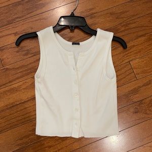 Brandy Melville Crop Tank WHITE